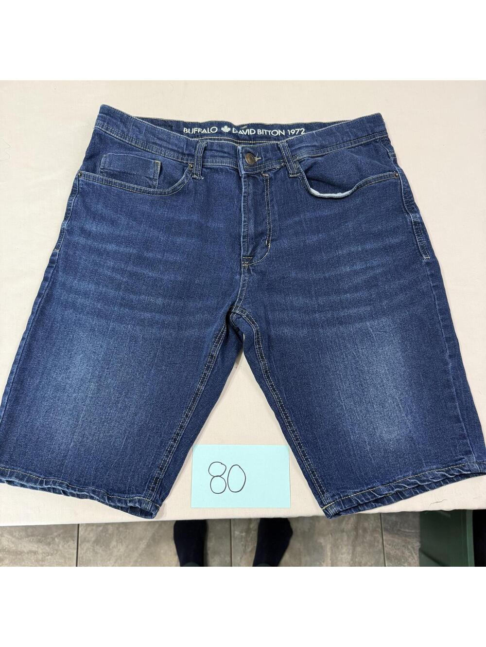 Buffalo David Bitton 1972 W34 Blue Denim Jean Shorts